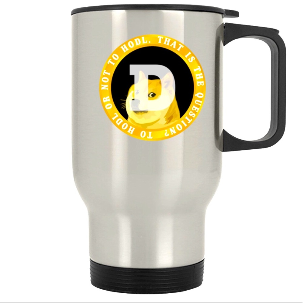 To HODL Solid Travel Mug